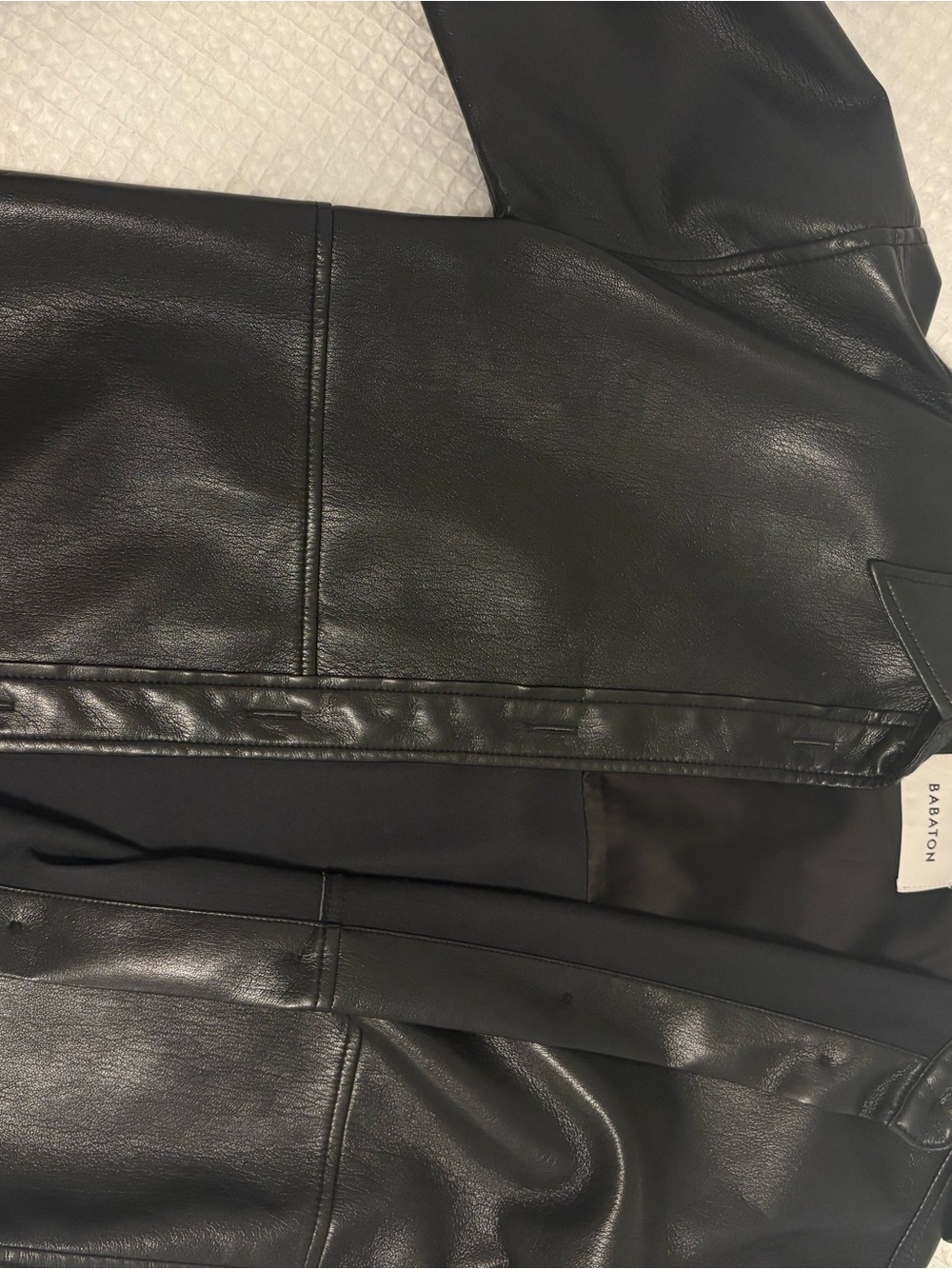 Aritzia Black Leather Jacket